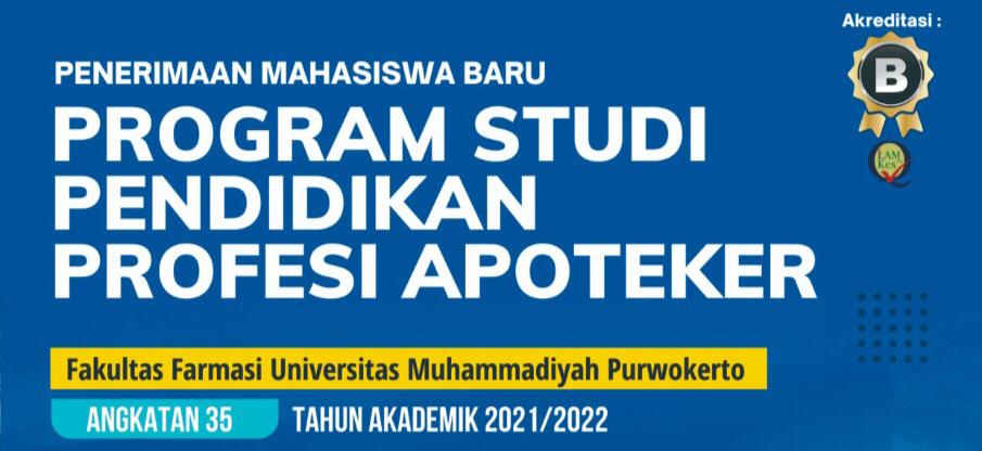 PMB Program Studi Profesi Apoteker UMP Angkatan 35